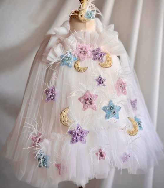 Yalindas New Children's Clothing Super Fairy Dress Little Girl Host Graduation Ceremony Dress Girl Dress