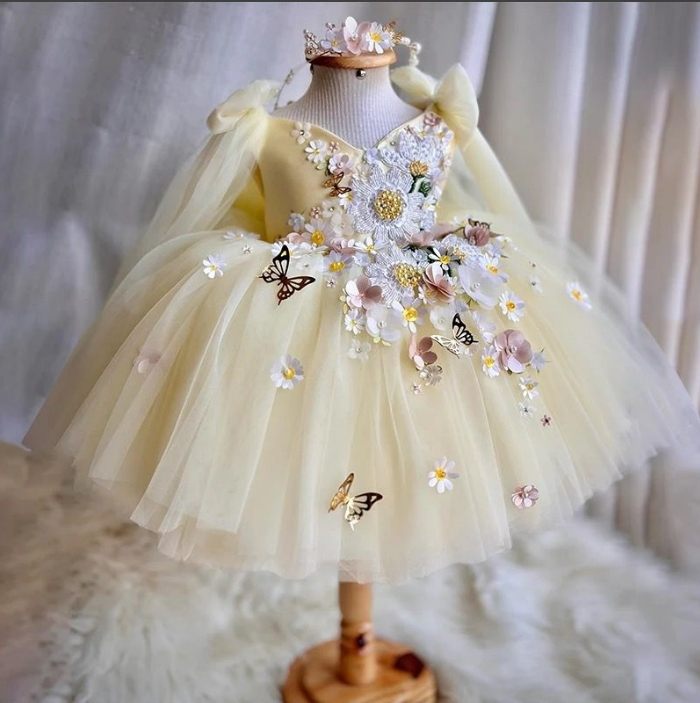 Yalindas New Children's Clothing Super Fairy Dress Little Girl Host Graduation Ceremony Dress Girl Dress