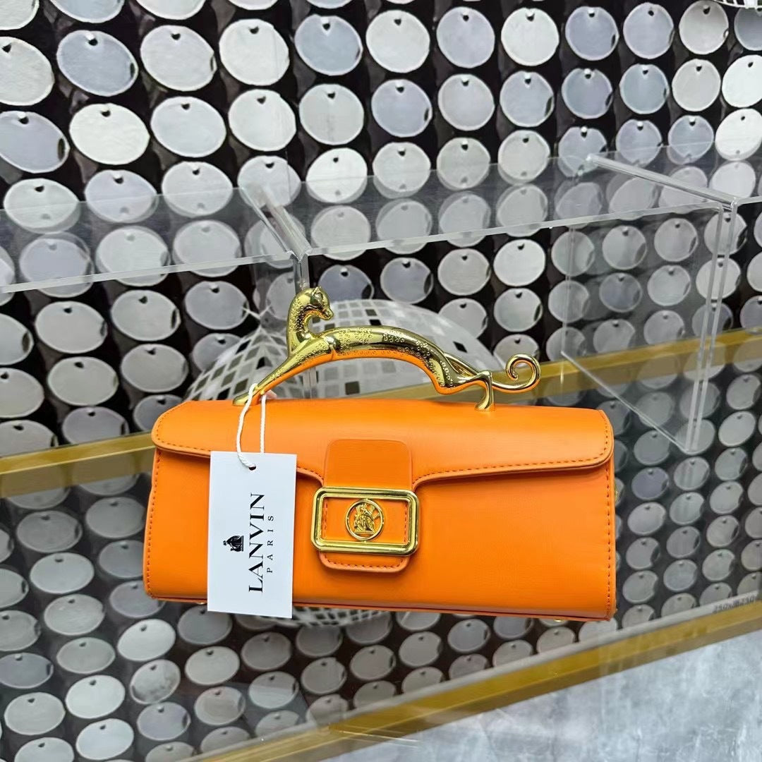 Bags Cross-border Foreign Trade Explosions Bag Women's Bag European And American Fashion Simple Shoulder Bag Distinctive Hard Handled Crossbody Bag
