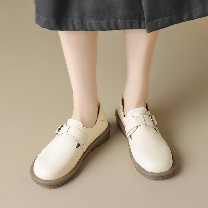 ZHR Casual Birkenness Shoes Women's 2023 New Style Fleece-lined Explosive Shoes Instagram All-match Flat Low-top Single-layer Shoes For Women