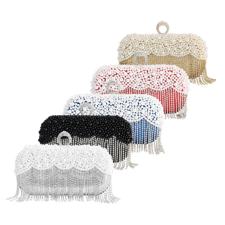 New Pearl Bag Dinner Bag European And American Women&#039;s Handbag Banquet Party Clutch Bag Evening Bag For Women