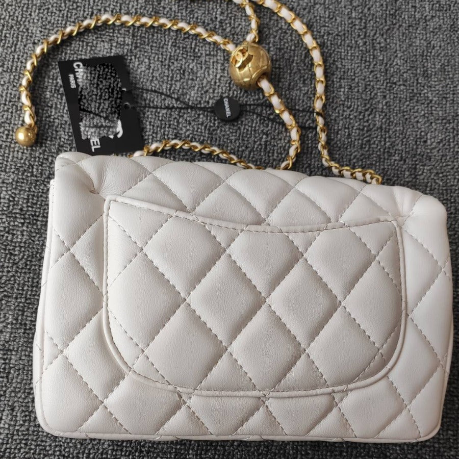 Physical Picture With LOGO Xiangjia High Version Small Gold Ball Bag New Single Shoulder Messenger Bag Diamond Pattern Chain Women&#039;s Bag