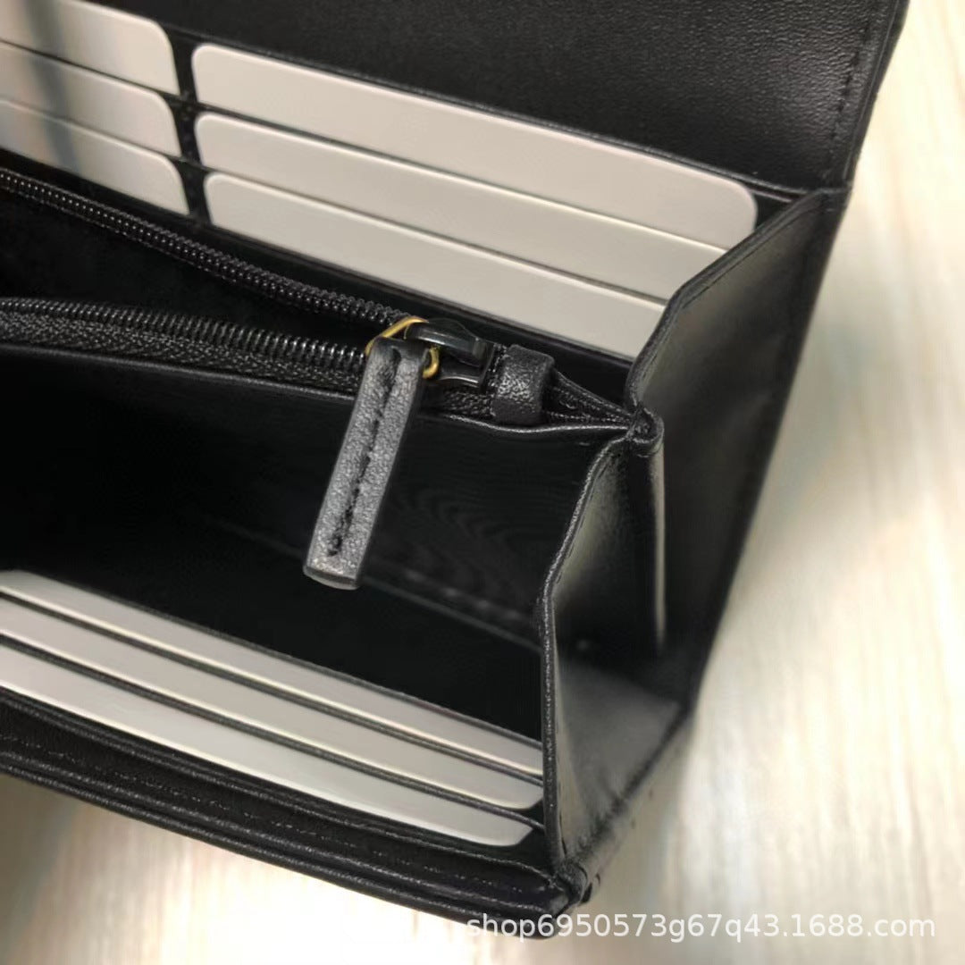 Short Soft Zipper Solid Color Women&#039;s Wallet Marmont Series Long Wallet