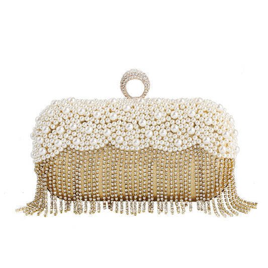 New Pearl Bag Dinner Bag European And American Women&#039;s Handbag Banquet Party Clutch Bag Evening Bag For Women